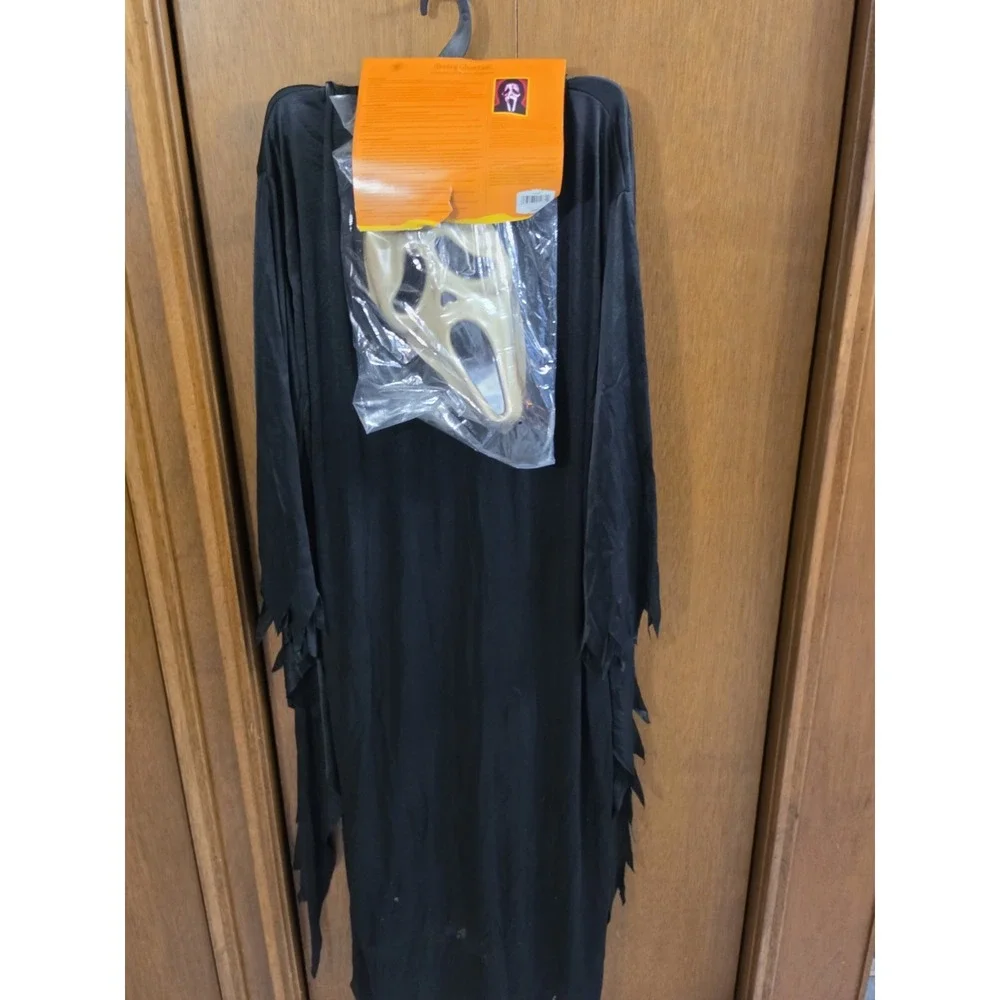 New Vitage 1997  Scream Ghost Face Bleeding Mask  Costume Fun World Adult Men XL